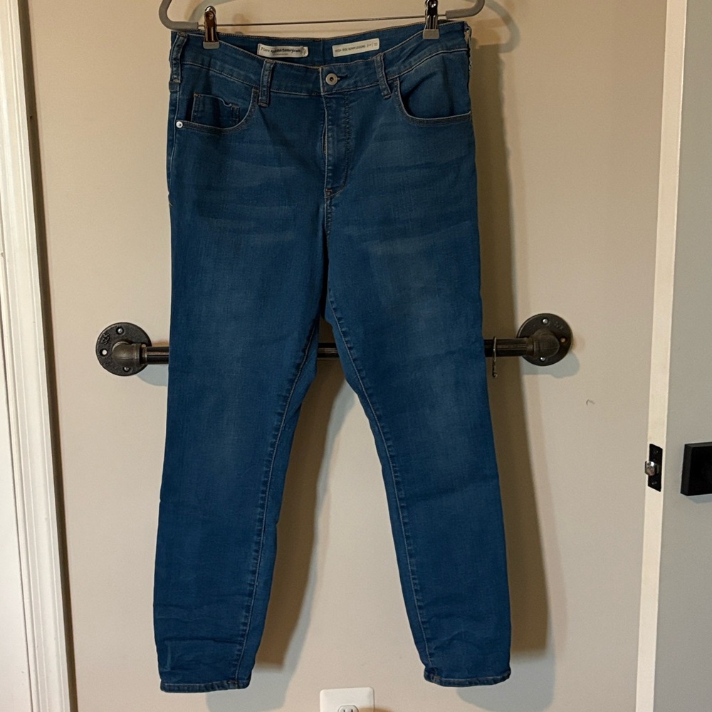 Anthropologie Pilcro & the Letterpress High-Rise Denim Leggings, size 33